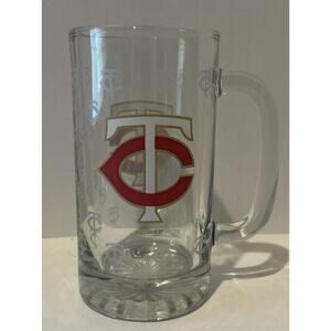Minnesota Twins MLB Glass Beer Stein no chips. Excellent condition‎